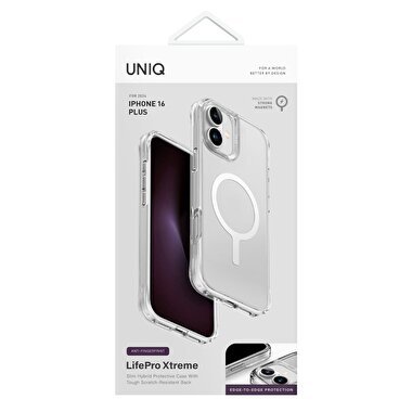 Uniq iPhone 16 Plus LifePro Magsafe Kapak - Şeffaf 8886463689554