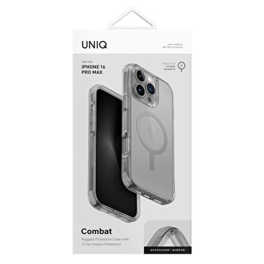 Uniq iPhone 16 Pro Combat Magsafe Kılıf - Titanyum 8886463689707