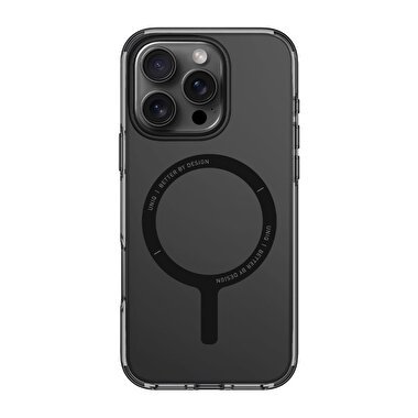 Uniq iPhone 16 Pro Clario Magsafe Kapak - Siyah 8886463689745