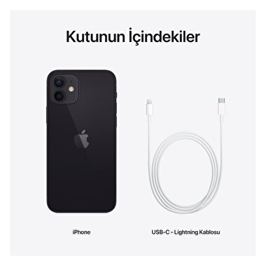 Apple iPhone 12 256GB Siyah  MGJG3TU/A