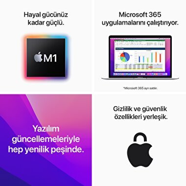 Apple MacBook Air 13'' Apple M1 8GB 256GB SSD Uzay Grisi - MGN63TU/A MGN63TU/A