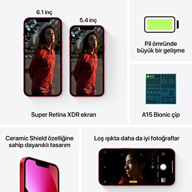 Apple iPhone 13 128GB (PRODUCT)RED  MLPJ3TU/A