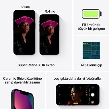 Apple iPhone 13 512GB Gece Yarısı  MLQC3TU/A