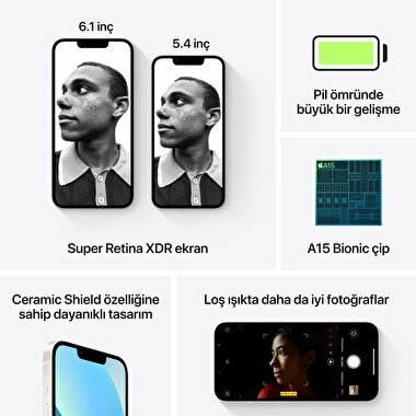 Apple iPhone 13 512GB Yıldız Işığı  MLQD3TU/A