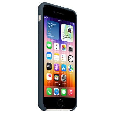 Apple iPhone SE için Silikon Kılıf - Koyu Abis MN6F3ZM/A