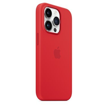iPhone 14 Pro için MagSafe özellikli Silikon Kılıf - (PRODUCT)RED MPTG3ZM/A
