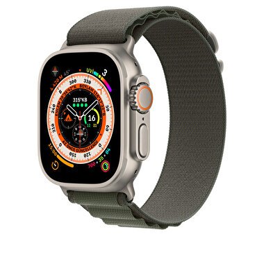 Apple Watch 49 mm Yeşil Alpine Loop - Küçük Boy  MQE23ZM/A