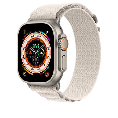 Apple Watch 49 mm Yıldız Işığı Alpine Loop - Büyük Boy  MQE73ZM/A