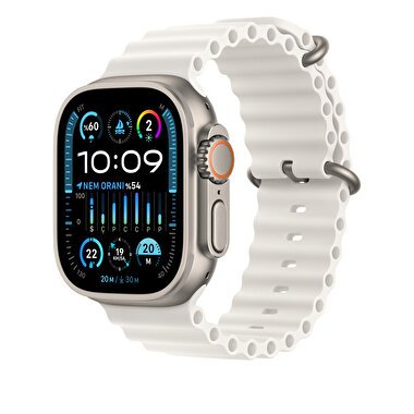 Apple Watch 49mm Beyaz Ocean Kordon Uzatma Kiti MQEA3ZM/A