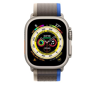 Apple Watch 49mm Mavi/Gri Trail Loop - M/L MQEK3ZM/A