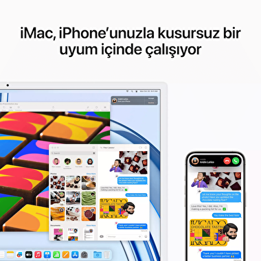 iMac 24 inc 4.5K M3 8CPU 10GPU 8GB 512GB Mavi  MQRR3TU/A