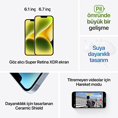 Apple iPhone 14 Plus 256GB Sarı  MR6D3TU/A