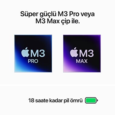 MacBook Pro 14 inc M3 Pro 12CPU 18GPU 18GB 1TB Gümüş  MRX73TU/A