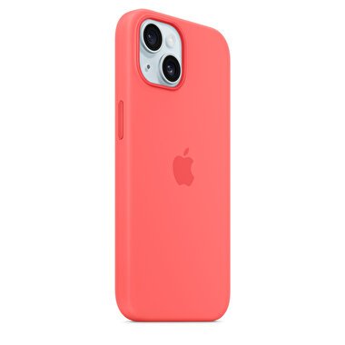 Apple iPhone 15 için MagSafe özellikli Silikon Kılıf - Guava MT0V3ZM/A