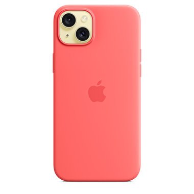 Apple iPhone 15 Plus için MagSafe özellikli Silikon Kılıf - Guava MT163ZM/A