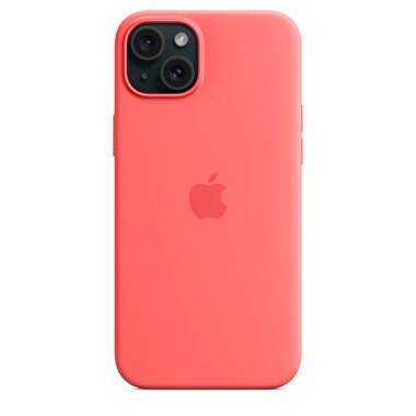 Apple iPhone 15 Plus için MagSafe özellikli Silikon Kılıf - Guava MT163ZM/A