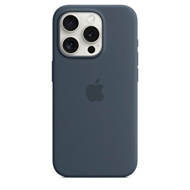 Apple iPhone 15 Pro için MagSafe özellikli Silikon Kılıf - Fırtına Mavisi MT1D3ZM/A