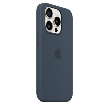 Apple iPhone 15 Pro için MagSafe özellikli Silikon Kılıf - Fırtına Mavisi MT1D3ZM/A