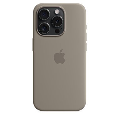 Apple iPhone 15 Pro için MagSafe özellikli Silikon Kılıf - Kil Rengi MT1E3ZM/A