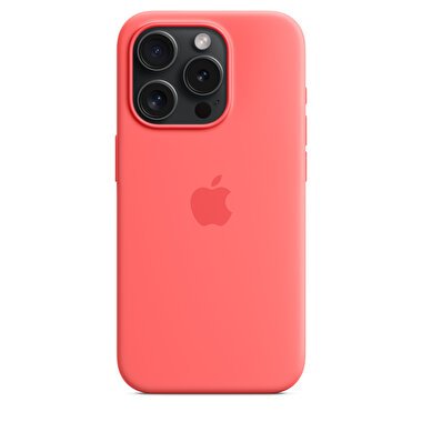 Apple iPhone 15 Pro için MagSafe özellikli Silikon Kılıf - Guava MT1G3ZM/A
