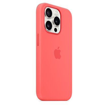 Apple iPhone 15 Pro için MagSafe özellikli Silikon Kılıf - Guava MT1G3ZM/A