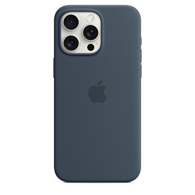Apple iPhone 15 Pro Max için MagSafe özellikli Silikon Kılıf - Fırtına Mavisi MT1P3ZM/A