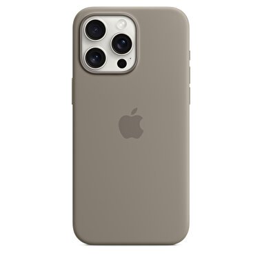 Apple iPhone 15 Pro Max için MagSafe özellikli Silikon Kılıf - Kil Rengi MT1Q3ZM/A