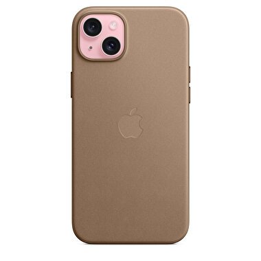 Apple iPhone 15 Plus için MagSafe özellikli Mikro Dokuma Kılıf - Vizon Grisi MT473ZM/A