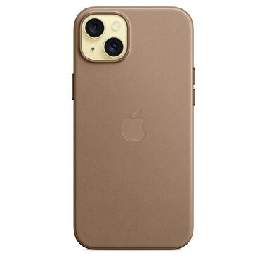 Apple iPhone 15 Plus için MagSafe özellikli Mikro Dokuma Kılıf - Vizon Grisi MT473ZM/A