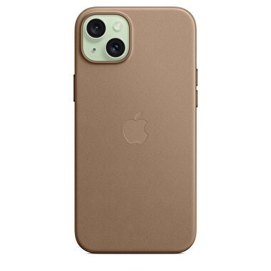 Apple iPhone 15 Plus için MagSafe özellikli Mikro Dokuma Kılıf - Vizon Grisi MT473ZM/A