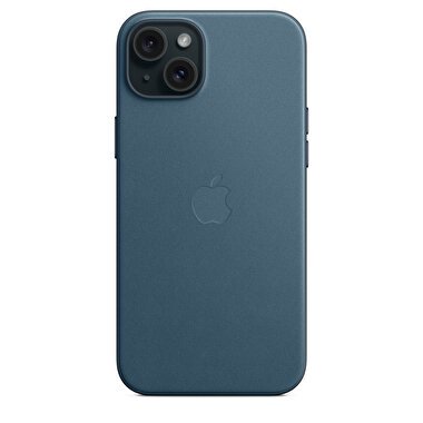 Apple iPhone 15 Plus için MagSafe özellikli Mikro Dokuma Kılıf - Pasifik Mavisi MT4D3ZM/A