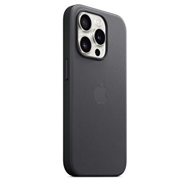 Apple iPhone 15 Pro için MagSafe özellikli Mikro Dokuma Kılıf - Siyah MT4H3ZM/A