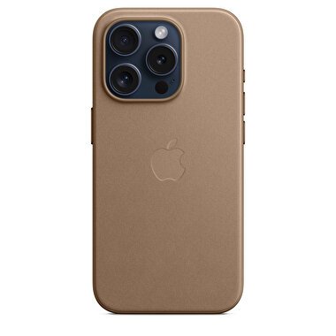 Apple iPhone 15 Pro için MagSafe özellikli Mikro Dokuma Kılıf - Vizon Grisi MT4J3ZM/A