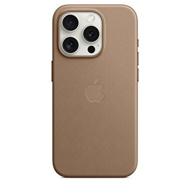 Apple iPhone 15 Pro için MagSafe özellikli Mikro Dokuma Kılıf - Vizon Grisi MT4J3ZM/A