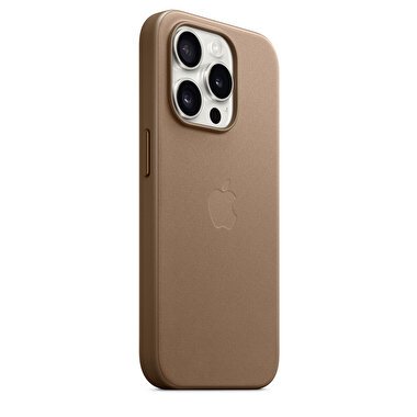 Apple iPhone 15 Pro için MagSafe özellikli Mikro Dokuma Kılıf - Vizon Grisi MT4J3ZM/A