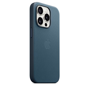 Apple iPhone 15 Pro için MagSafe özellikli Mikro Dokuma Kılıf - Pasifik Mavisi MT4Q3ZM/A
