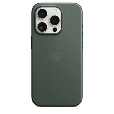 Apple iPhone 15 Pro için MagSafe özellikli Mikro Dokuma Kılıf - Kermes Meşesi MT4U3ZM/A