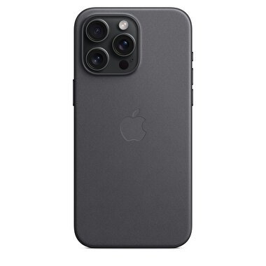 Apple iPhone 15 Pro Max için MagSafe özellikli Mikro Dokuma Kılıf - Siyah MT4V3ZM/A
