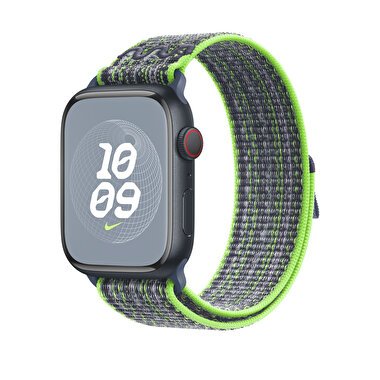 45 mm Berrak Yeşil/Mavi Nike Spor Loop MTL43ZM/A