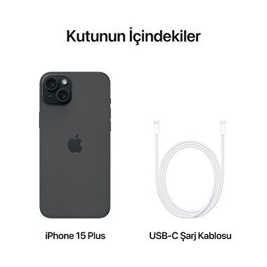 Apple iPhone 15 Plus 512GB Siyah  MU1H3TU/A
