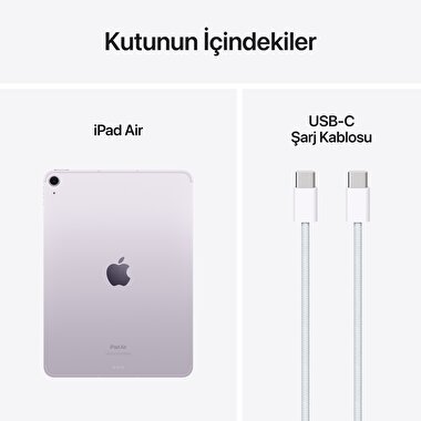 Apple 11 inç iPad Air M2 Wi-Fi + Cellular 128GB Mor  MUXG3TU/A