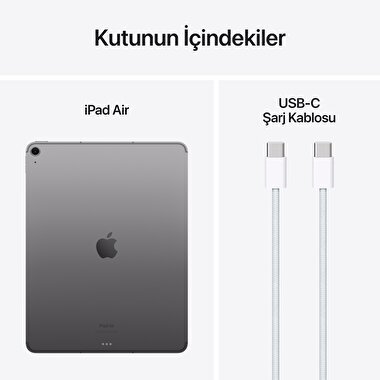Apple 13 inç iPad Air M2 Wi-Fi + Cellular 128GB Uzay Grisi  MV6Q3TU/A
