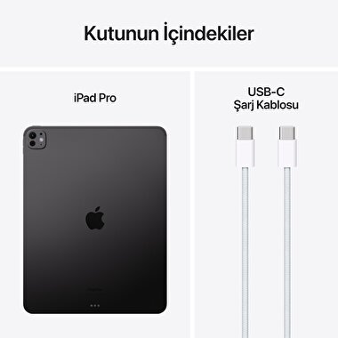 Apple 13 inç iPad Pro M4 WiFi 1TB  Standard  Cam Uzay Siyahı  MVX63TU/A