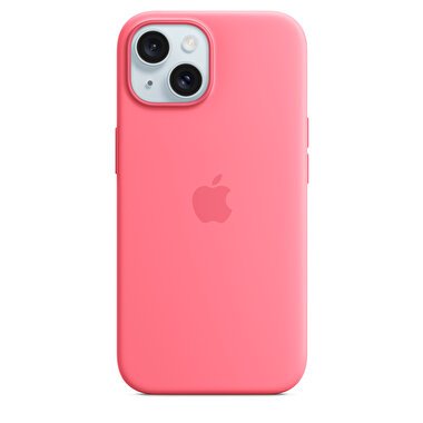 iPhone 15 için MagSafe özellikli Silikon Kılıf - Pembe  MWN93ZM/A