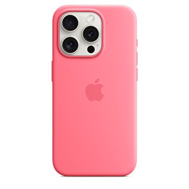 iPhone 15 Pro için MagSafe özellikli Silikon Kılıf - Pembe  MWNJ3ZM/A