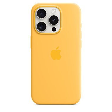 iPhone 15 Pro için MagSafe özellikli Silikon Kılıf - Gün Işığı  MWNK3ZM/A