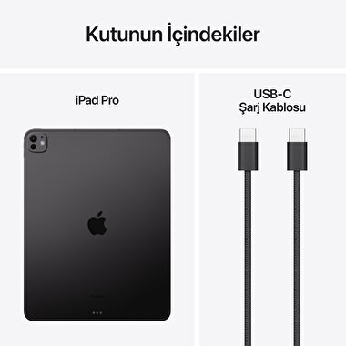 Apple 13 inç iPad Pro M4 WiFi + Cellular 2TB Nano-texture Cam Uzay Siyahı  MWT13TU/A