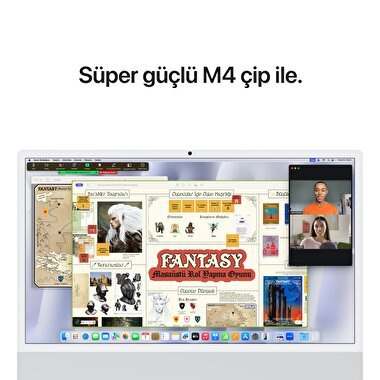 Apple iMac 24inc Retina 4.5K, M4 10-core CPU, 10-core GPU, 16GB Bellek, 512GB SSD, Gümüş  MWUV3TU/A