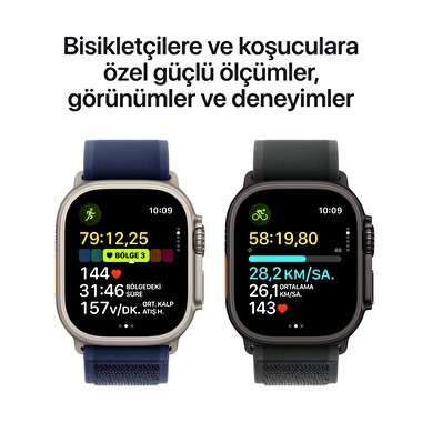 Apple Watch Ultra 2 GPS + Cellular 49mm Natürel Titanyum Kasa  Natural Titanium Milano Loop - S  MX4M3TU/A