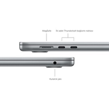 MacBook Air 15 inç M3 Çip 8CPU 10GPU 16GB Bellek 512GB SSD Uzay Grisi MXD13TU/A